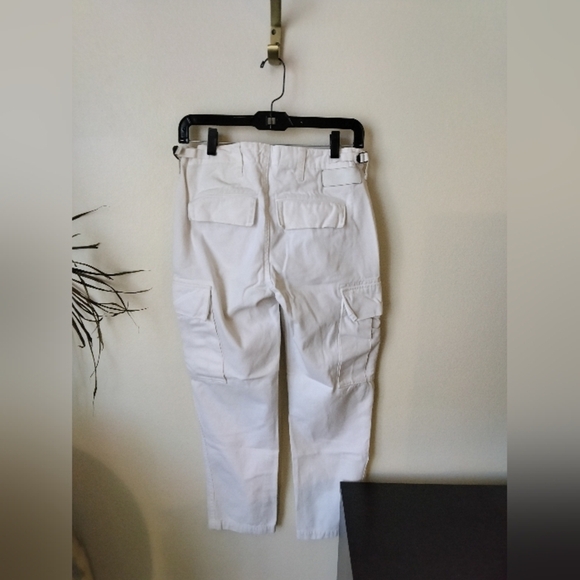 RE/DONE Women’s Off White Utility Cargo Pants Size 25 Relaxed Fit Streetwear - Picture 4 of 10